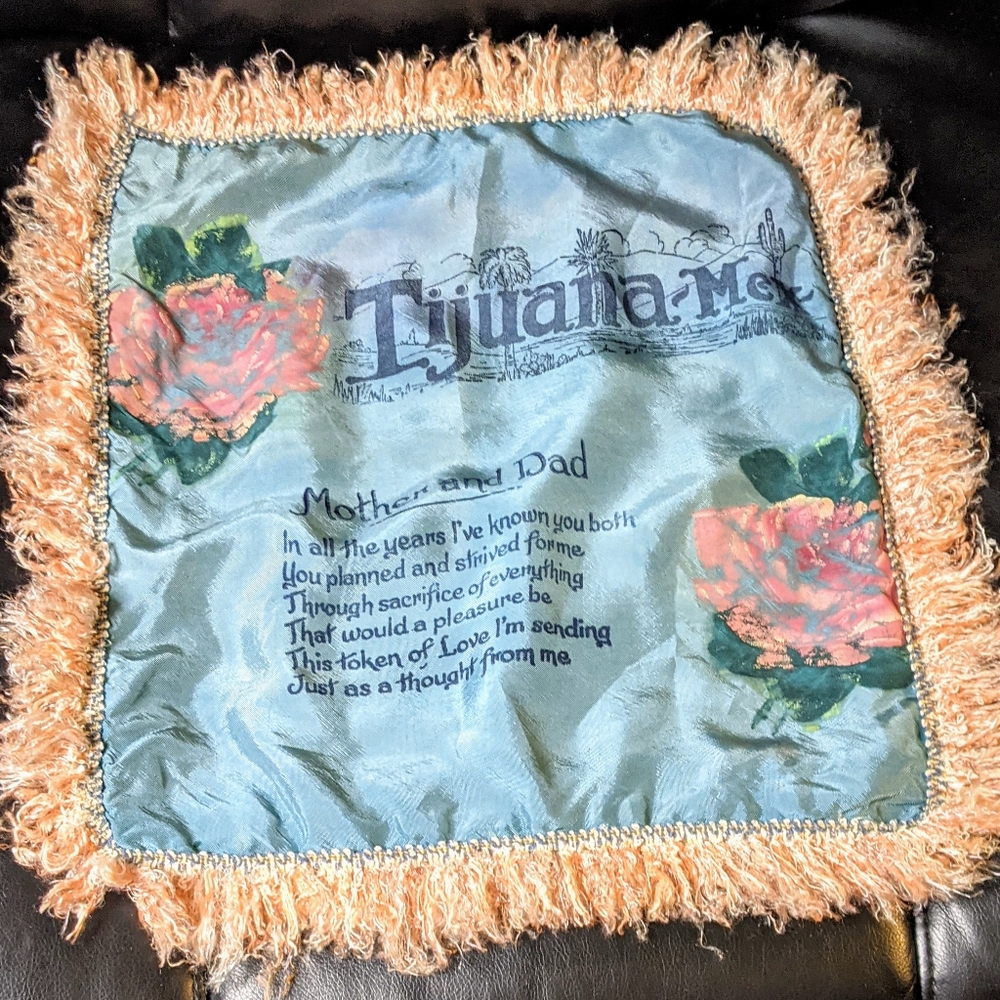 Vtg (40's) pillow cover